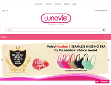 Tablet Screenshot of lunavie.com